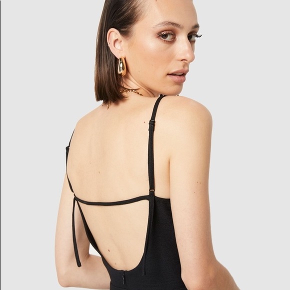 Anthropologie black, midi, strapless dress - Picture 3 of 13